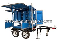 Machine de filtration d'huile transformateur mobile HOPU : Élimine efficacement les impuretés et l'eau