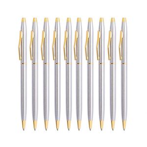 Bolígrafos Elegantes de Acero Inoxidable, un Bonito Regalo para Empresas, Oficinas, Estudiantes, Profesores, Bodas, Bolígrafo de Metal de Lujo Personalizado - Product Image 2