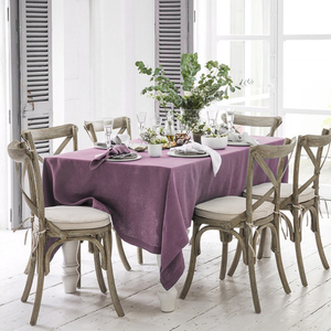 Nappe carrée jetable en lin pur tissé sur mesure pour la maison ou les mariages, style vintage violet (couleurs mélangées) - Product Image 1