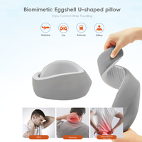 YUE RISE Coussin de soutien cervical léger et portable en mousse à mémoire de forme pour le soulagement de la colonne cervicale, idéal pour les voyages, l'avion et le fauteuil de bureau