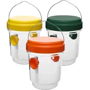 Caja de trampas transparentes reutilizables, impermeable, para colgar al aire libre, trampa para avispas, atrapamoscas de frutas, herramienta de Control de plagas para equipos de cría de animales - Product Image 1