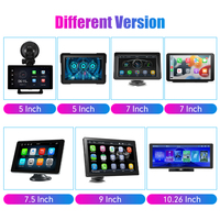 Autoradio multimédia universel sans fil CarPlay Android Auto 5/7/7,5/9/10,26 pouces, lecteur vidéo portable avec écran tactile et USB/AUX