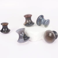 Planche de Gua Sha en agate naturelle et en cristal de cornaline, outil de massage facial et du cou pour les soins de la peau, la beauté et la santé