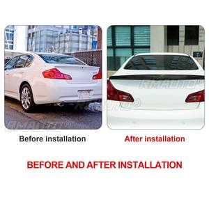 ลิปกลอสปอยเลอร์ท้ายรถสีดำสำหรับ Infiniti G35 G25 G37ซีดาน2007-2015 - Product Image 6