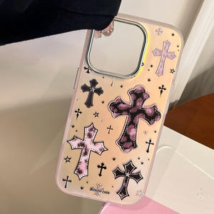 Custodia per Telefono di Lusso con Croce Dorata <span class=keywords><strong>Rosa</strong></span> per <span class=keywords><strong>iPhone</strong></span> 17 Pro Max, Cover in TPU alla Moda per Ragazze, per <span class=keywords><strong>iPhone</strong></span> 16 15 14 <span class=keywords><strong>13</strong></span> 12 11 - Product Image 6