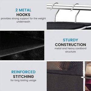 10-Shelf Hanging Closet <b>Shoe</b> Organizer with Side Mesh Pockets Space Saving <b>Shoe</b> Holder &Storage Great for <b>Shoes</b> Handbags Purses - Product Image 5