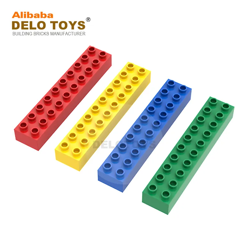 Delo Speelgoed Blok Leveranciers Plastic Baksteen Set Bouwsteen 2*10 Diy Speelgoed 2X10 (JC055)