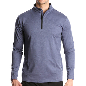 Maßgefertigter Herren Langarm-Herbst-<span class=keywords><strong>Pullover</strong></span> mit 1/4-Reißverschluss Digitaldruck Kammgarnstoff Halb-Zip <span class=keywords><strong>Pullover</strong></span> - Product Image 4
