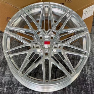 New Forged 5 Passenger Car <b>Wheels</b> 120/1114.3 Multiple <b>Spoke</b> Brushed Wire Drawn Silver Hollow Process - Product Image 5