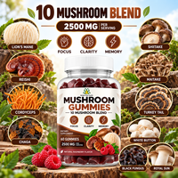 Gummies aux champignons de marque privée : Complément vitaminique à base d'extrait de Super Champignons, Gummies Crinière de Lion