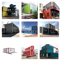 Maison conteneur durable en kit, bâtiment préfabriqué à 2 étages, bureau, villa, hôtel, étanche, résistant au vent, approvisionnement direct usine, OEM ODM