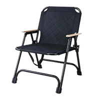 Chaise pliante portable en acier au carbone, chaise de camping rembourrée en tissu Oxford pour la plage, la pêche, le pique-nique, la terrasse, le glamping en plein air