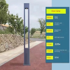 Lampe de jardin d'extérieur, éclairage de route rurale, lampadaire solaire étanche, LED en aluminium, haute puissance, super lumineux, nouveau carré blanc - Product Image 5