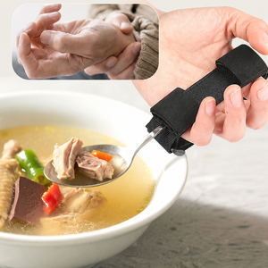 Soporte de utensilios adaptable multiusos con correa de mano para comer, <span class=keywords><strong>escribir</strong></span>, cepillarse y cuidarse - Product Image 6