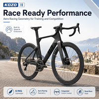 Vélo de route en carbone KOZO 2e génération, cadre en carbone T800, Empire Pro, 24 vitesses, roues 700C 38 mm, pneus Goodyear 700x28C, frein à disque