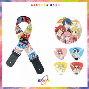 Insignia de Poliéster con Estampado de Anime de Lonely Rock Goto Bassoon, Embalaje Individual con Clip de Cuero - Product Image 3