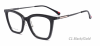Montures optiques TR super légères transparentes pour la vente en gros, lunettes légères unisexe avec branches en titane