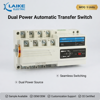 Commutateur de transfert automatique (ATS) robuste 630A 400V 4P à verrouillage mécanique IEC 60947-6-1 pour double alimentation