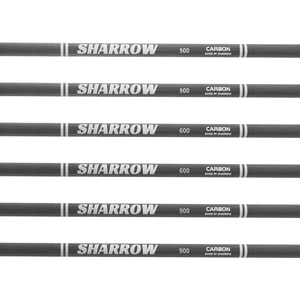 Flèches en fibre de carbone pure, 2 bleues, 1 blanche, ailettes en caoutchouc de 2 pouces, spine 500/600/900, flèches de tir à l'arc pour arc classique et arc à poulies - Product Image 4