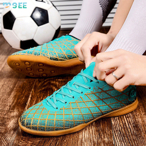 SeeMore TF chaussures d'entraînement basses à pointes courtes pour jeunes adultes chaussures de football de <span class=keywords><strong>futsal</strong></span> pour hommes et femmes de grande taille - Product Image 4