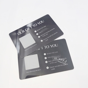 Tùy chỉnh đầy đủ màu sắc in ấn biến số giấy Scratch Thẻ quà tặng phiếu giảm giá Cảm ơn bạn Scratch Off thẻ với mã độc đáo - Product Image 6