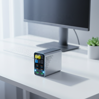Chargeur USB-C GaN 160W à 6 ports avec écran LCD intelligent pour bureau, compatible charge rapide PD3.1 140W - Offre Spéciale
