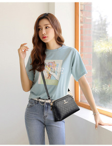 Fashion Plaid Shoulder Bags for Women PU Leather Crossbody Messenger Bag Phone Purse Lady <b>Small</b> <b>Handbag</b> Clutch - Product Image 2