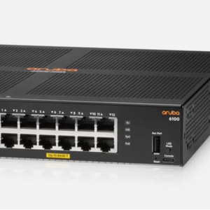Offre Spéciale NOUVEAU Commutateur PoE Gigabit HPE <span class=keywords><strong>Aruba</strong></span> <span class=keywords><strong>6100</strong></span> 48 ports JL679A 12G Classe 4 PoE 2SFP Plus 139W Power Over Ethernet - Product Image 1