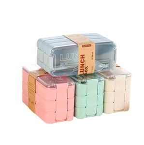 Stainless Steel Bento Box Lunch Box 3-In-1 Compartment <b>Containers</b>-Leakproof Stackable <b>Plastic</b> <b>Lid</b> Heatable Durable Meal Prep - Product Image 2
