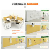Bureau de style européen moderne extensible 6 places avec rangement mobile, séparateur, barre et structure métallique, garantie 5 ans