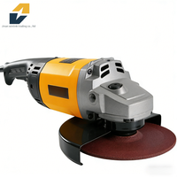 Meuleuse d'angle professionnelle en alliage d'aluminium robuste |   Disque de meulage de 180 mm, vitesse stable de 8500 tr/min, 2400 W super puissant