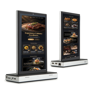 New 10.1" L Type Dual Touch Screen Digital Signage Android <b>Tablet</b> PC Rockchip Quad Octa Core Wi-Fi POE RJ45 <b>4G</b> Restaurant Pos - Product Image 1