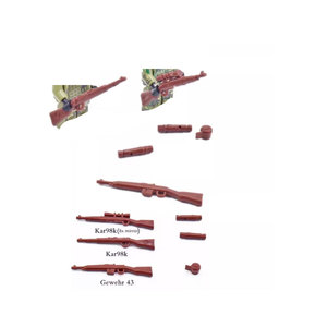 Equipo al por Mayor, Rifle, Pistola, 98K, 8X, Espejo, Arma, Accesorios <span class=keywords><strong>de</strong></span> Soldado <span class=keywords><strong>de</strong></span> la Segunda Guerra Mundial, Kit <span class=keywords><strong>de</strong></span> Armas Militares, Bloques <span class=keywords><strong>de</strong></span> Construcción - Product Image 5