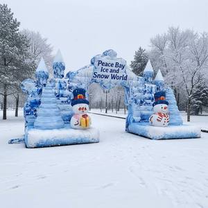 Globo <span class=keywords><strong>de</strong></span> Nieve Publicitario Moderno con Arco, Impresión UV, Impermeable, Bomba <span class=keywords><strong>de</strong></span> Aire Eléctrica, para Fiestas Comerciales, Exposiciones, Publicidad Exterior - Product Image 3