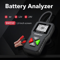 KINGBOLEN BM550 Testeur de batterie de voiture 6V 12V 24V 100-2000 Système de détection CCA Analyseur automatique Outil de batterie de voiture PK KW208