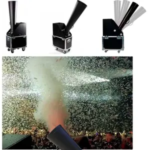 ステージウェディングディスコナイトクラブステージパーティーコンサートステージ用の人気のCO2紙吹雪キャノンブラスターカッティングシューティングマシン