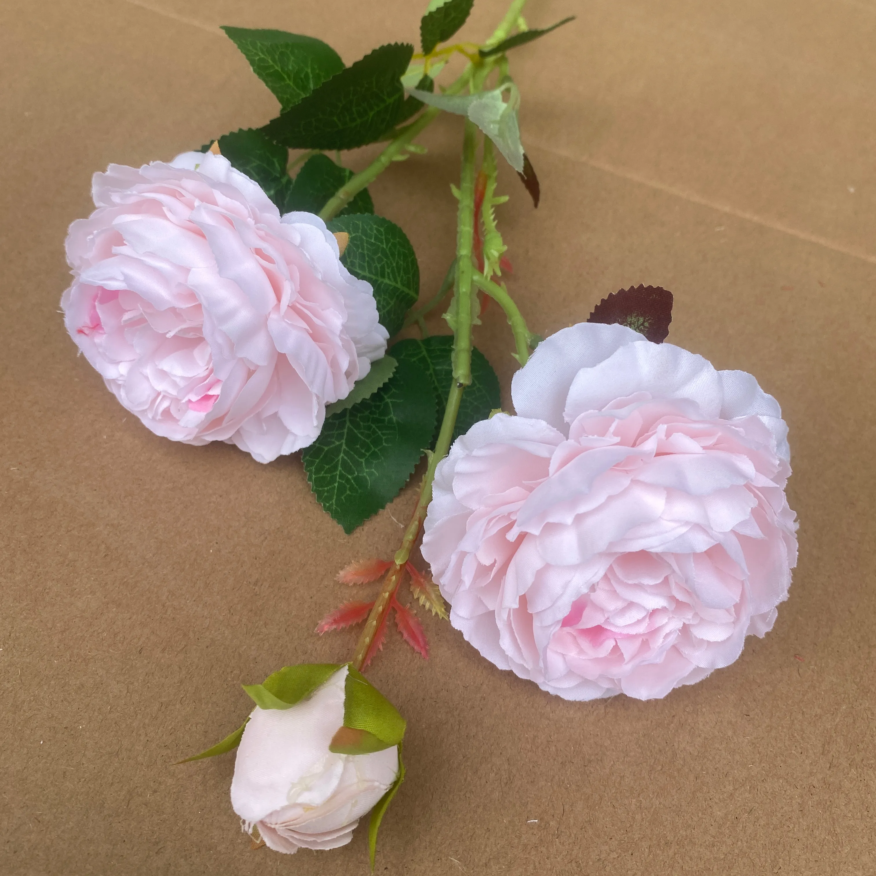 Bouquet da sposa per la casa Bouquet di fiori artificiali 3 teste fiori di peonia peonie squisite mazzo di fiori artificiali