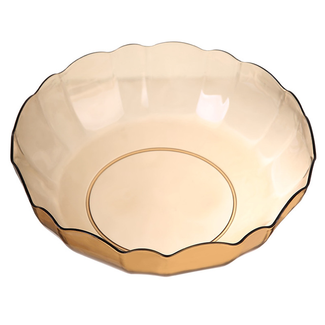 New Luxury Plate Kitchen Accessories Multipurpose Compote Candy Box Plastic Fruit Dish Dry Fruit Tray