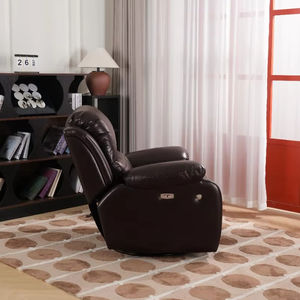 Vente en gros de canapés bercants relaxants inclinables pour cinéma maison avec bouton électrique monoplace de petite taille pour chambres à coucher - Product Image 3