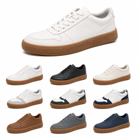 Baskets basses blanches à lacets personnalisées OEM ODM, chaussures de skate décontractées à marque privée, faible MOQ 300 paires, semelle en caoutchouc, vente en gros tendance
