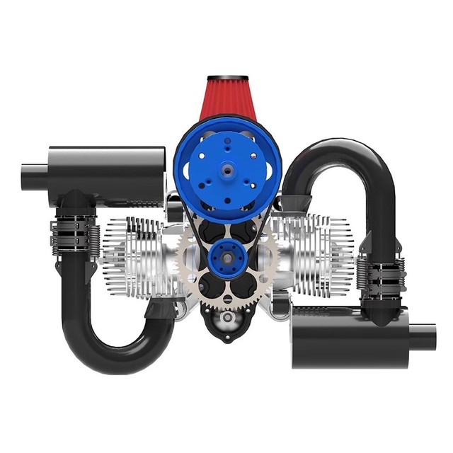 New DLE200 Powered Paraglider Gas Engine Dual Cylinder Two Stroke Natural Air Cooled Electric Start 200CC Displacement