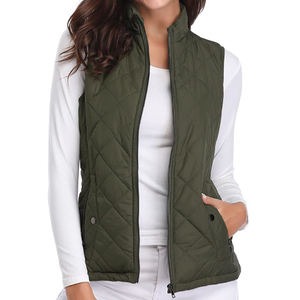 <span class=keywords><strong>Gilet</strong></span> matelassé <span class=keywords><strong>bleu</strong></span> <span class=keywords><strong>clair</strong></span> pour femme, col montant, fermeture é<span class=keywords><strong>clair</strong></span>, sans manches, avec poches zippées - Product Image 6