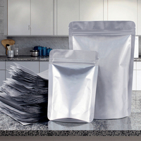 Sachet Doypack Personnalisé Argenté, Qualité Alimentaire, Anti-humidité, Réutilisable, Anti-électrostatique, Triple Stratification en Feuille d'Aluminium Recyclable