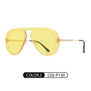 Lunettes de <span class=keywords><strong>soleil</strong></span> une pièce sans cadre pour hommes, mode vintage, conduite en plein air, crapaud classique, miroir - Product Image 3