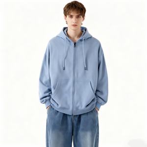 TKAN506D Sudaderas con Capucha Personalizadas al por Mayor, Bordadas, Extra Grandes, Casuales, 100% Algodón, Gruesas, Transpirables, con Cierre para Hombre - Product Image 1