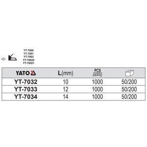 Clavos Rectos E-Tuo de 1 a 2 1/2 Pulgadas para Pistola de Clavos YT-7022 YT-7032 YT-7033, Acero de Grado Profesional - Product Image 4