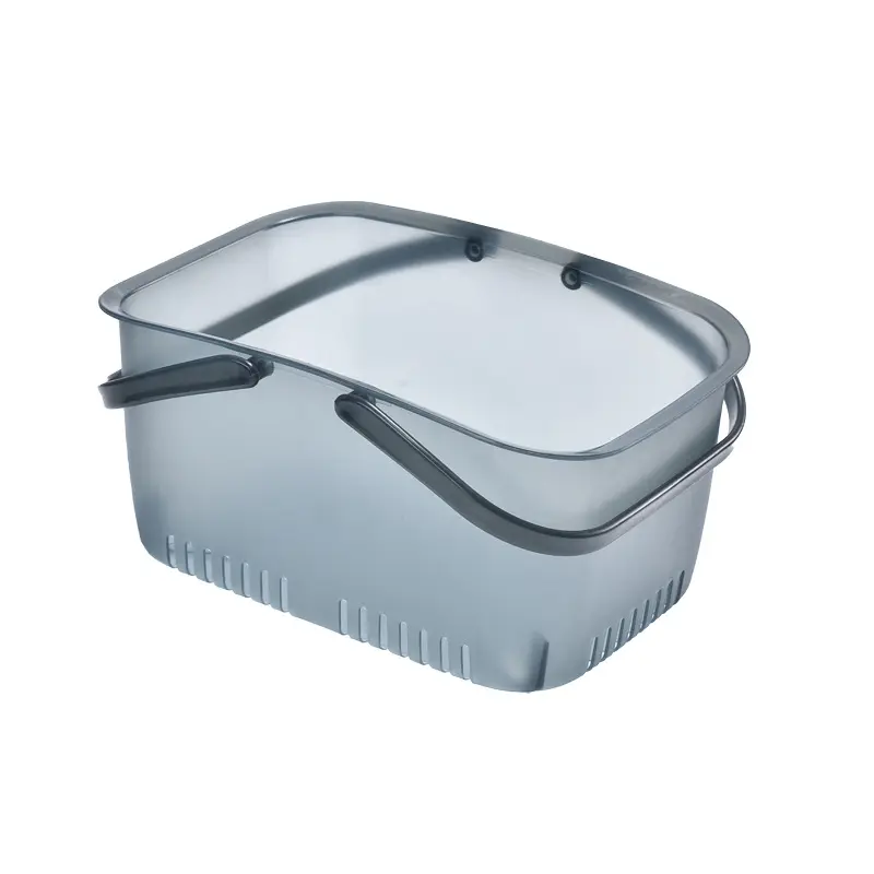 Tragbarer Duschbeutel Organizer-Korb Plastik-Aufbewahrungskorb mit Griff für Badezimmer Küche