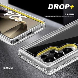 360 ฝาครอบใส 3 ใน 1 เคสโทรศัพท์สําหรับ <span class=keywords><strong>Samsung</strong></span> S24 Ultra กันกระแทกหนักโปร่งใสสําหรับ <span class=keywords><strong>Samsung</strong></span> S24 - Product Image 6