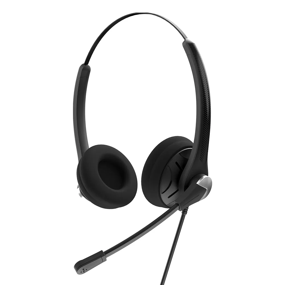 חדש הגיע עסקים אוזניות משרד באינטרנט קל כיתת אוזניות RJ9 USB 3.5mm תקע זמין עם קול שליטה