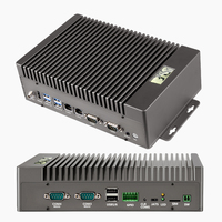PC Embebido Sin Ventilador Más Vendido, Doble LAN, Amplio Rango de Voltaje 12V, Automatización Industrial, Computación de Borde, Control de Máquinas